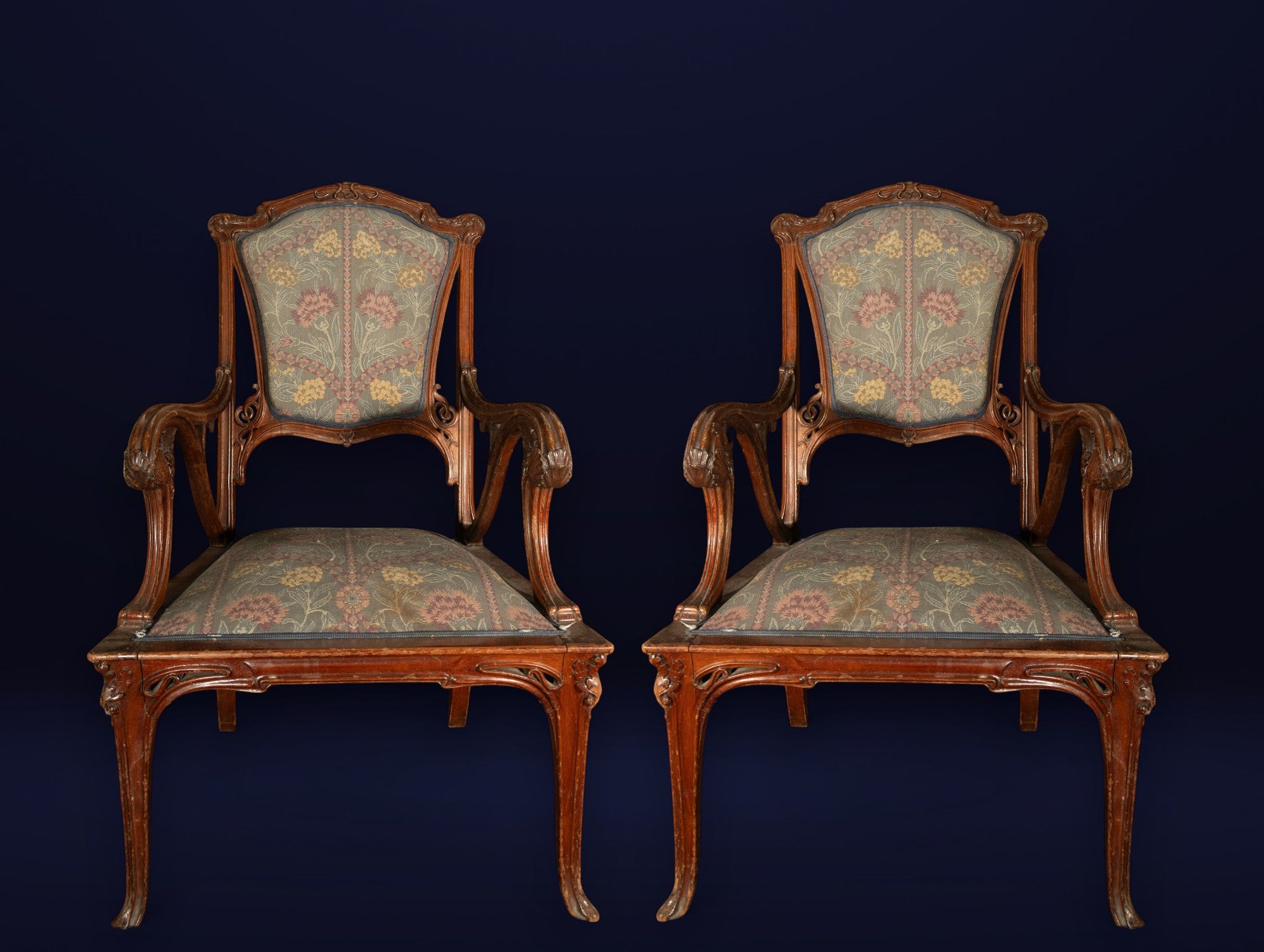 SILLONES MODERNISTAS CATALANES ART NOUVEAU