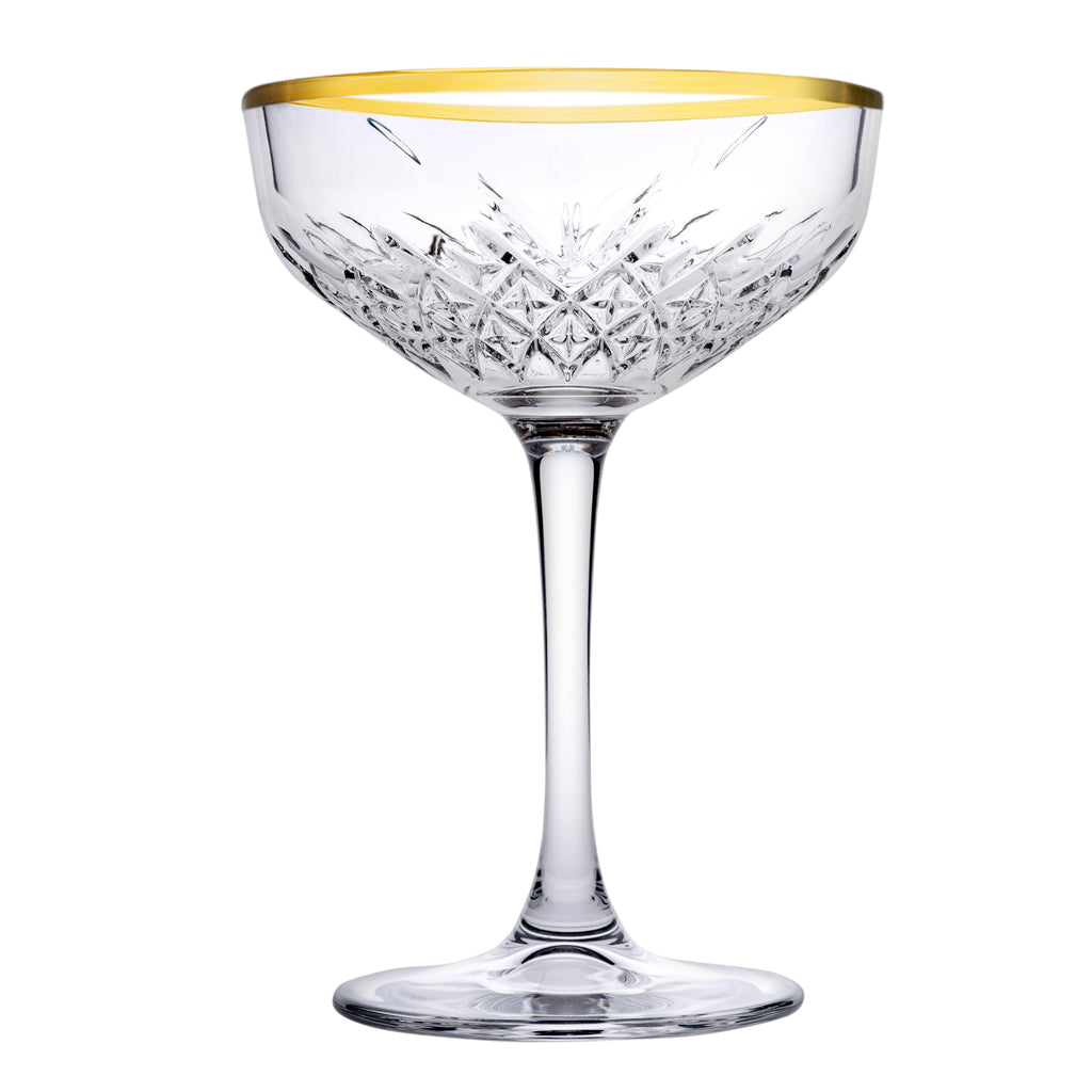 SET DE 4 COPAS DE CAVA TIMELESS GOLD