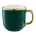 6 TAZAS ROYAL GREEN&GOLD